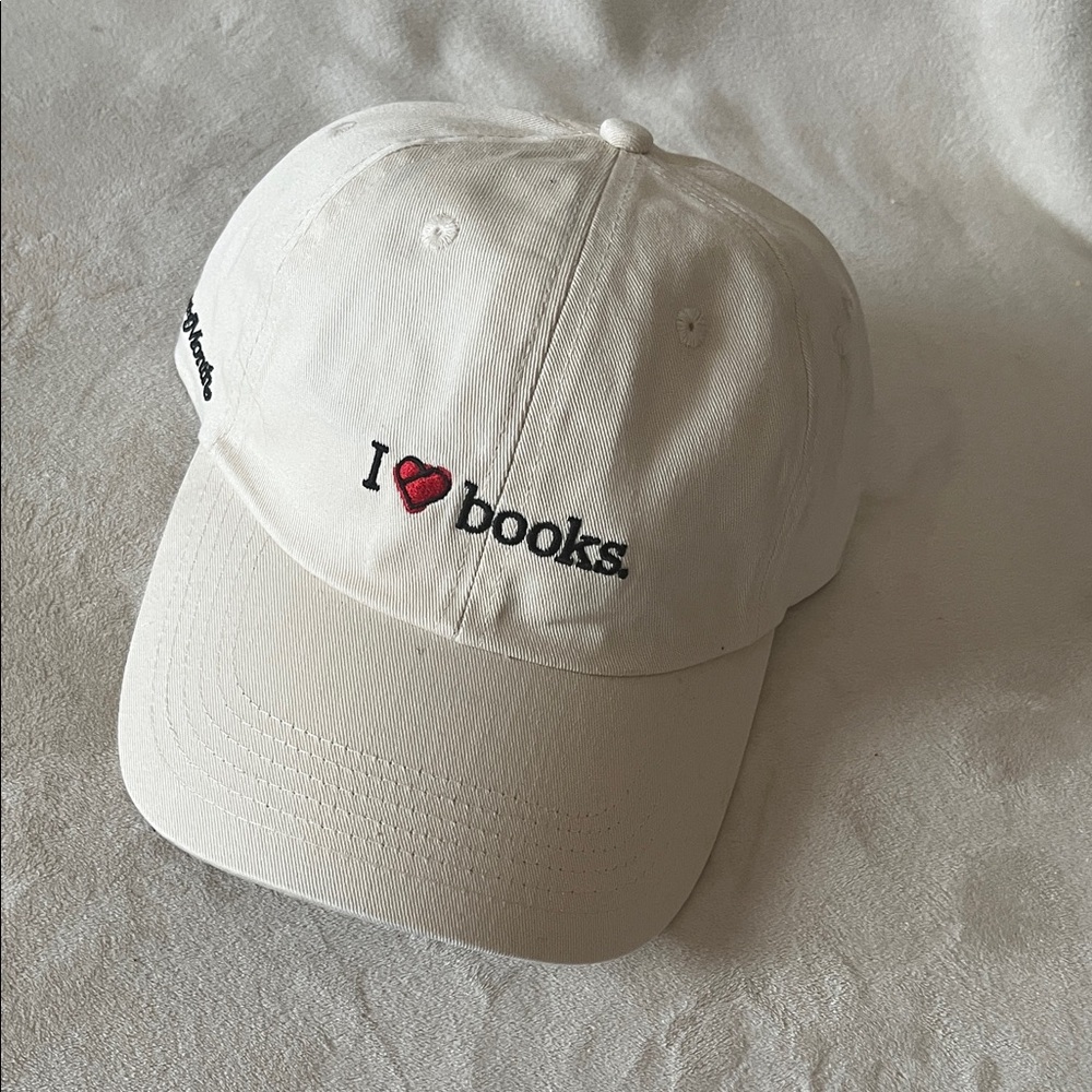 I Love Books Women's Beige Hat